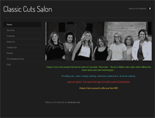 Tablet Screenshot of classic-cuts-salon.com